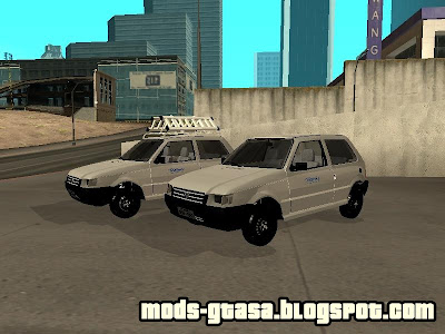 Fiat Uno Mille Fire Telefonica para GTA San Andreas